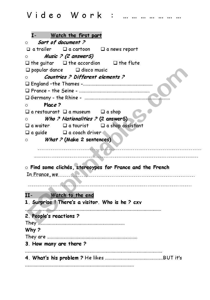 Ratatouille part 1 worksheet