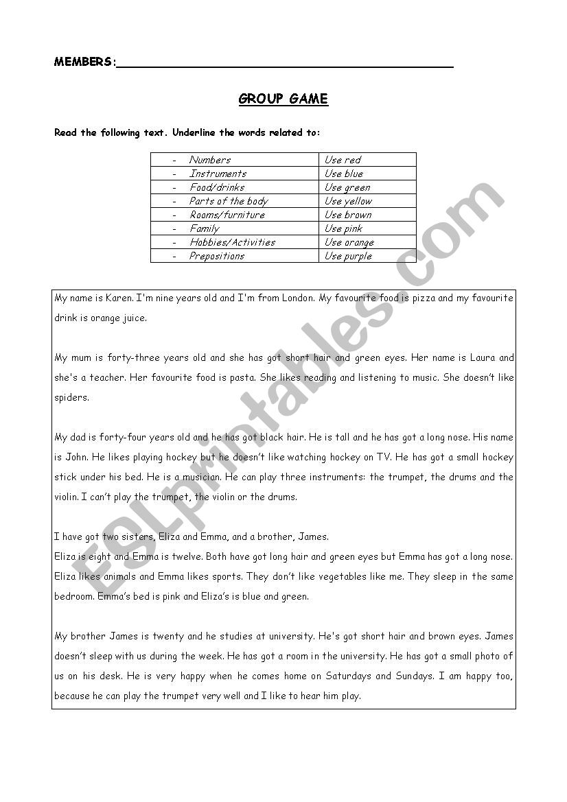 PRE-KNOWLEDGE ACTIVITY worksheet