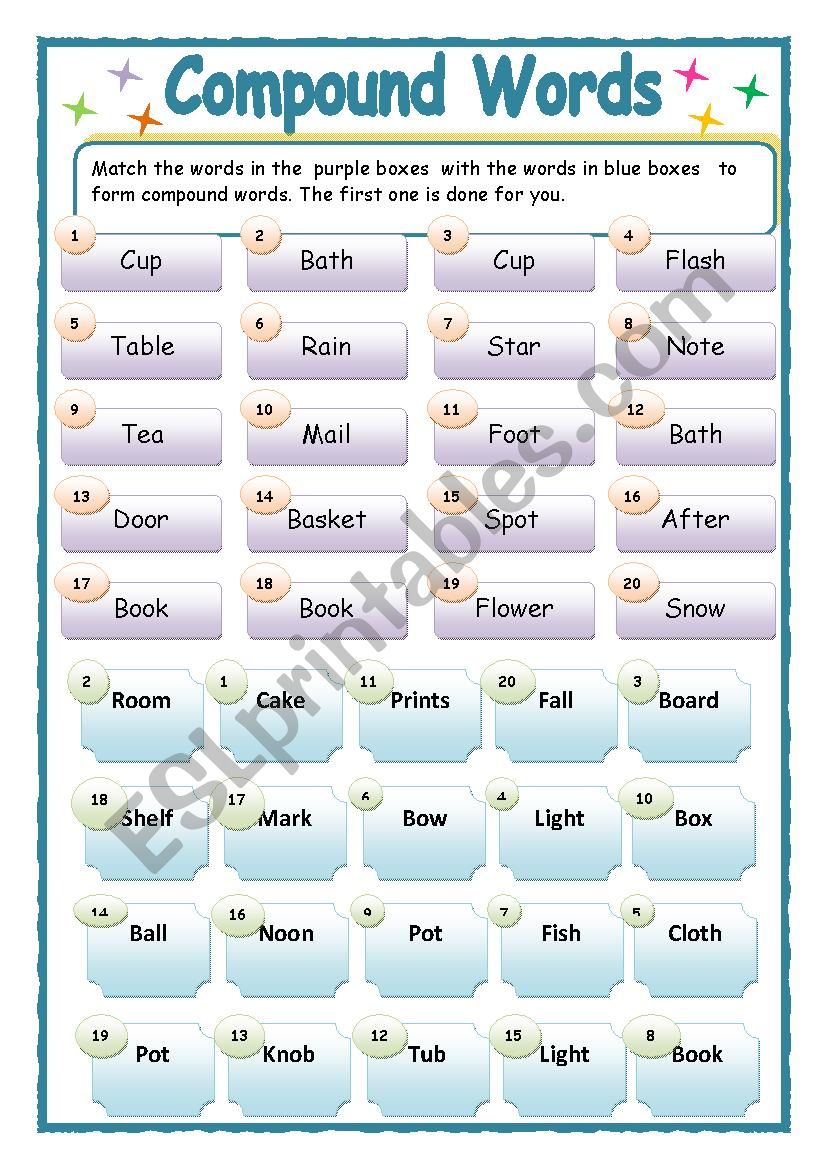 Compound Words worksheet