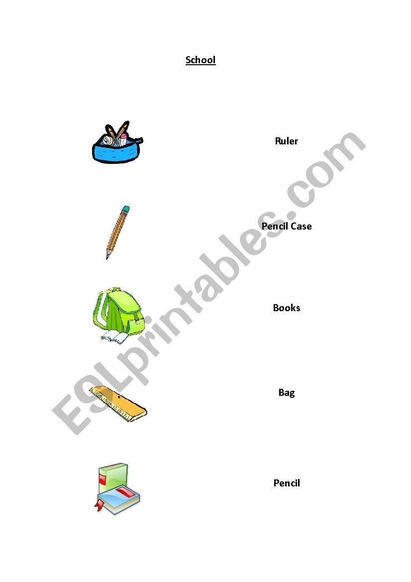 School worksheet