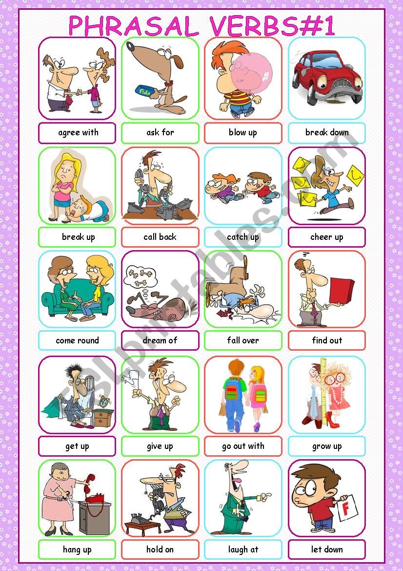 Phrasal Verbs Picture Dictionary#1