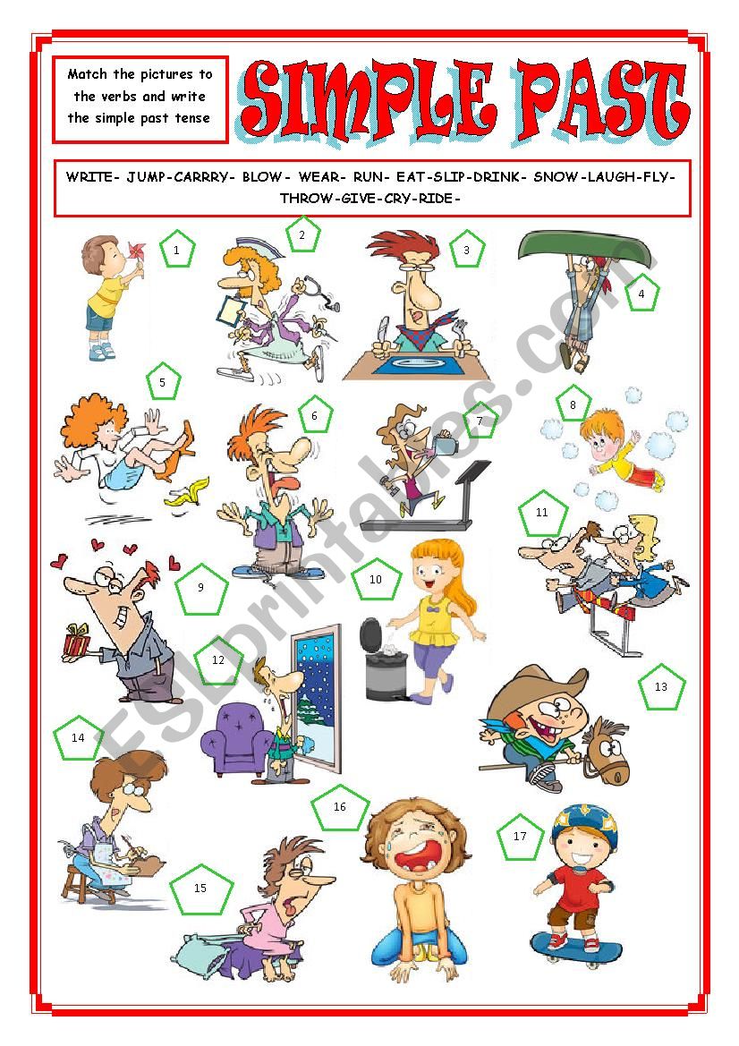 SIMPLE PAST TENSE worksheet