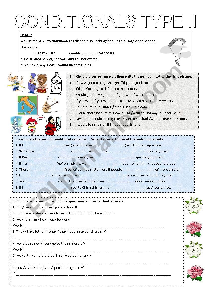 Conditionals type II worksheet