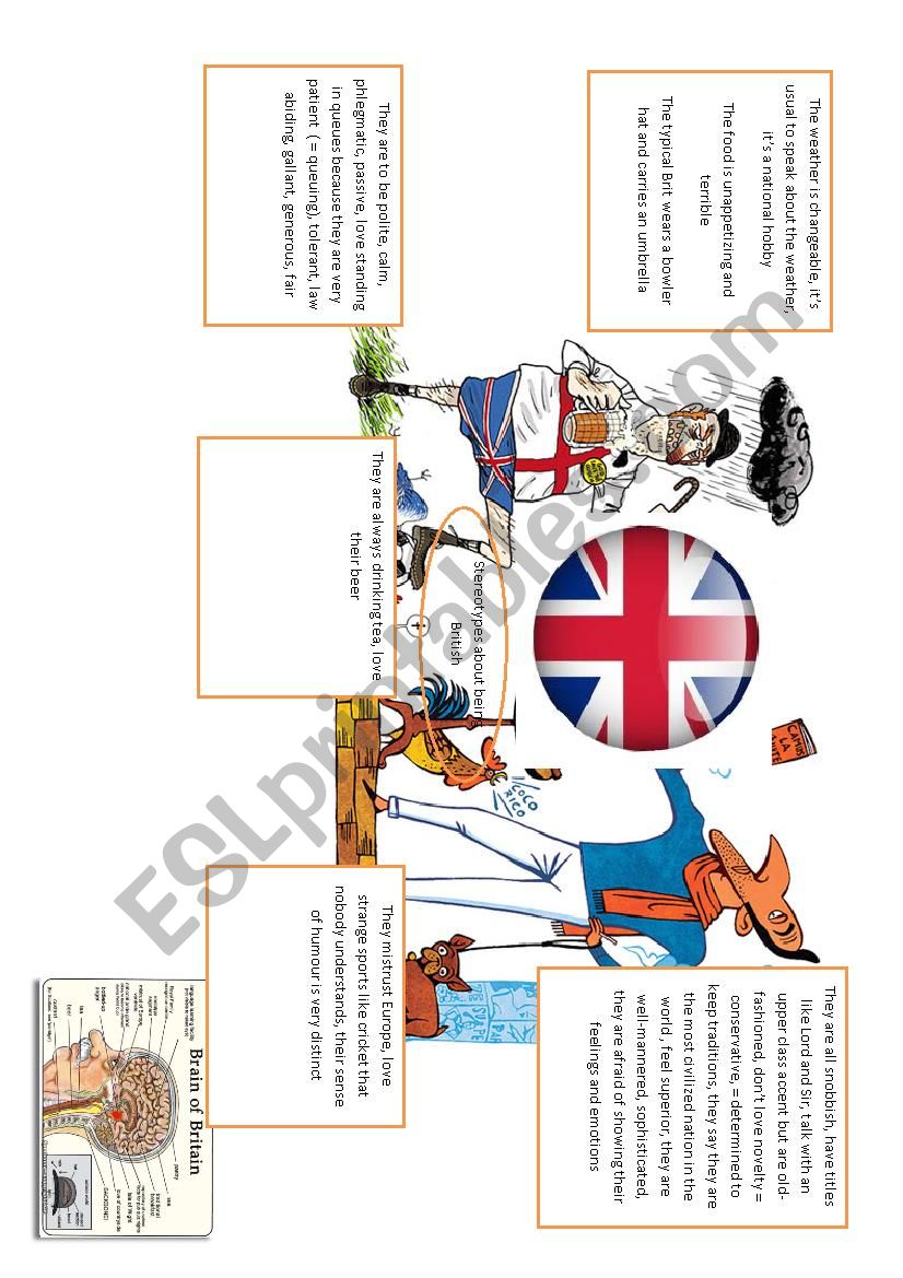 spidergram about stereotypes worksheet