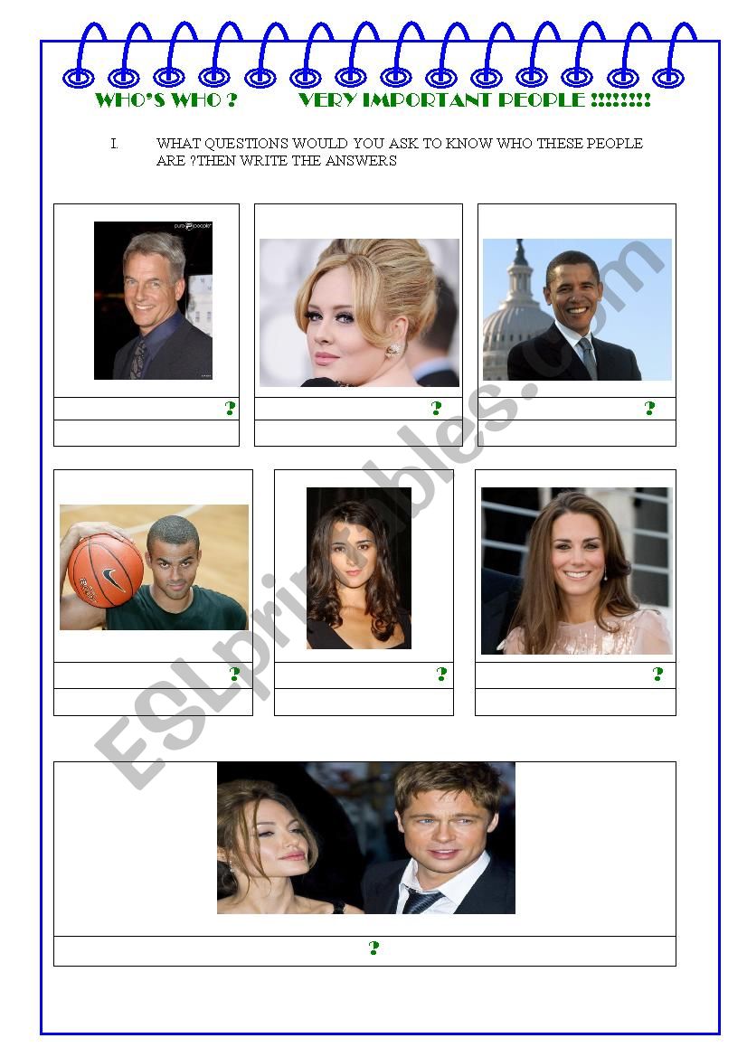 Who´s who? Very important people