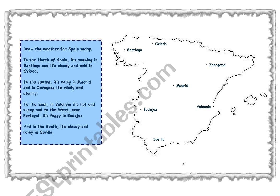 Weather Map Review worksheet