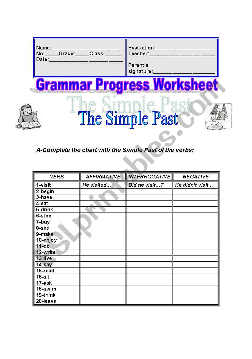 Grammar Past Simple worksheet