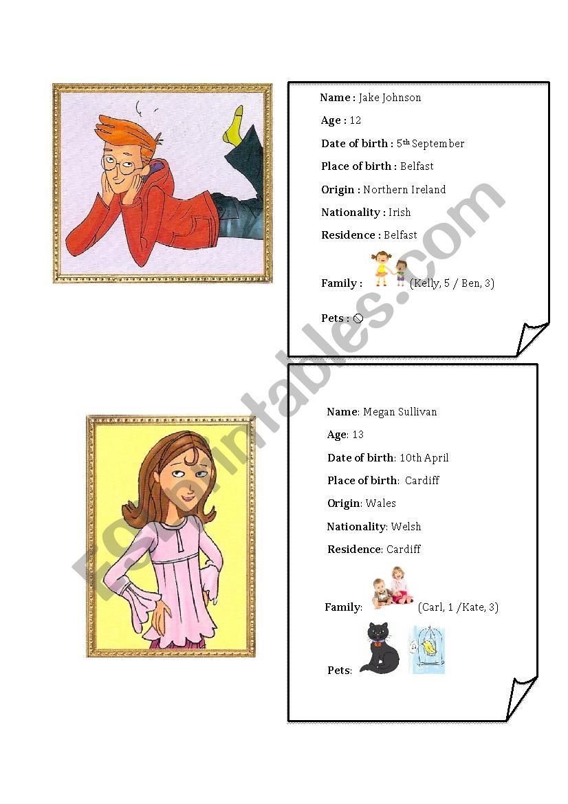 speaking cards (4 sets) worksheet