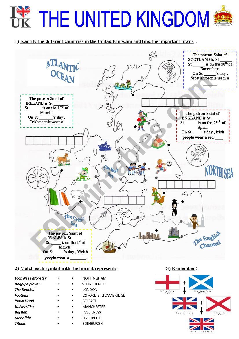 The United Kingdom worksheet