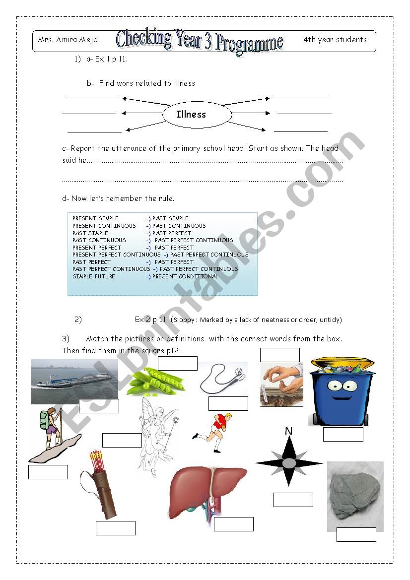 First revision for 4th year students