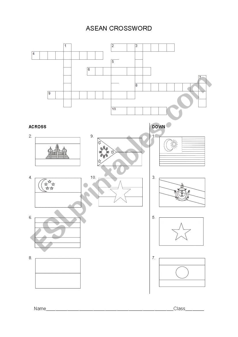 asean worksheet