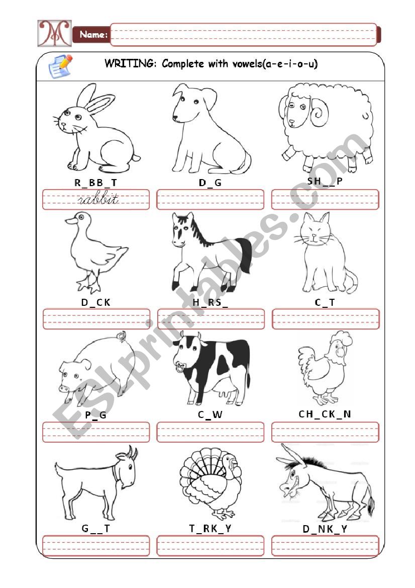 Domestic Animals - Part 02 worksheet