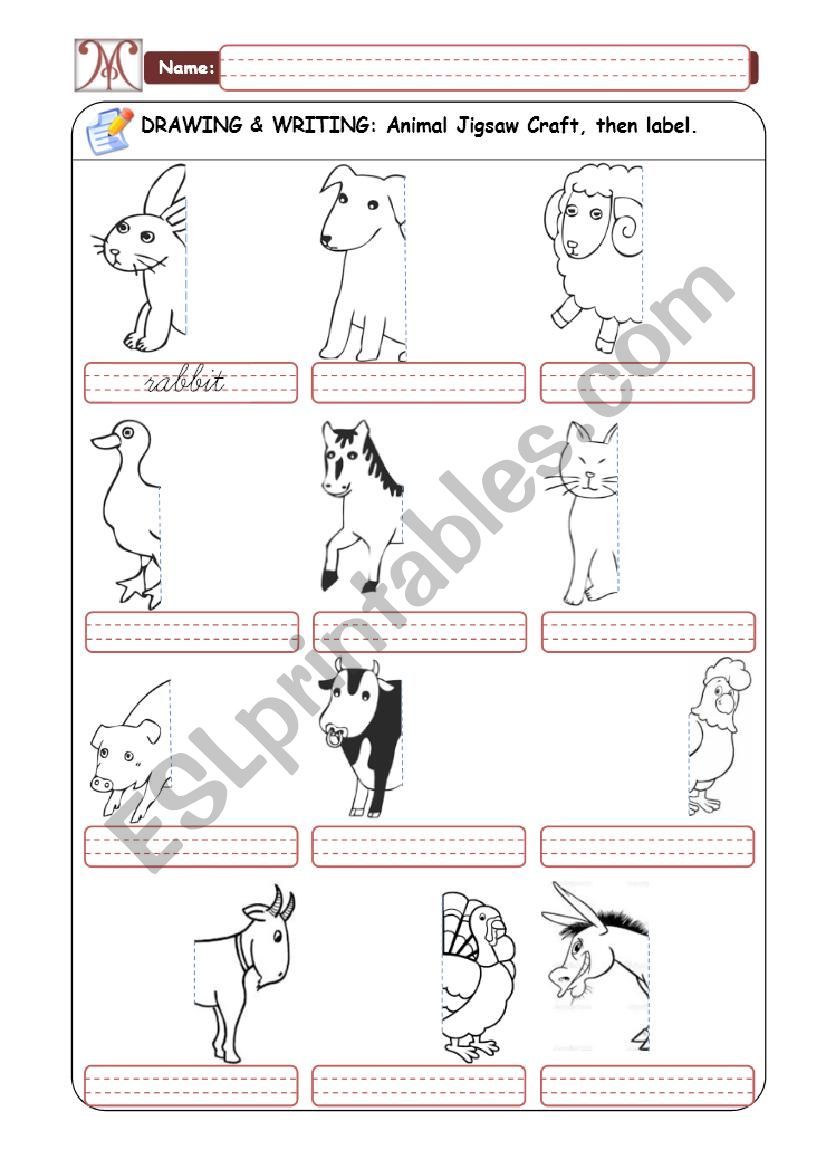 Domestic Animals - Part 03 worksheet
