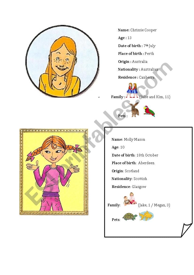 speaking cards (4 sets) worksheet