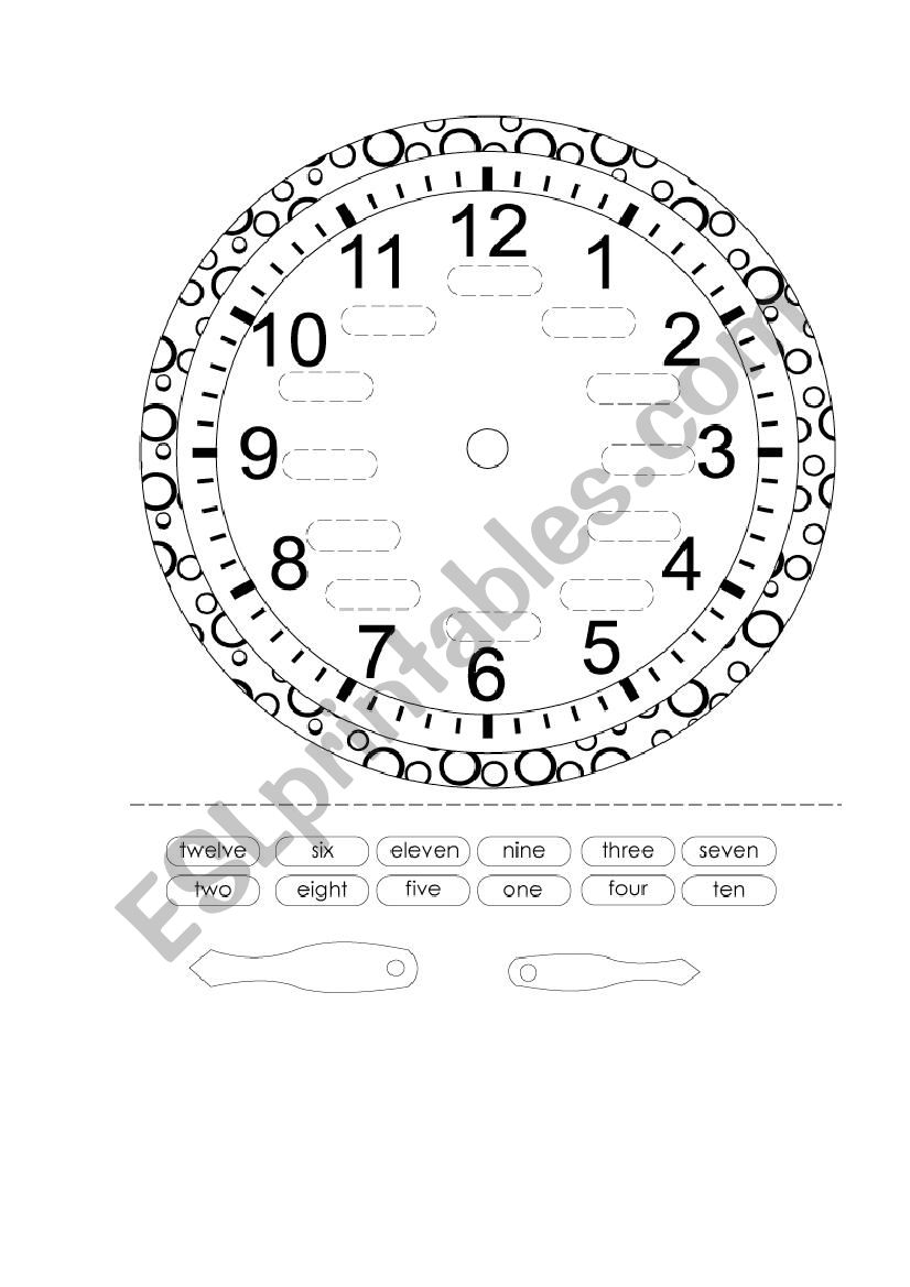 clock worksheet