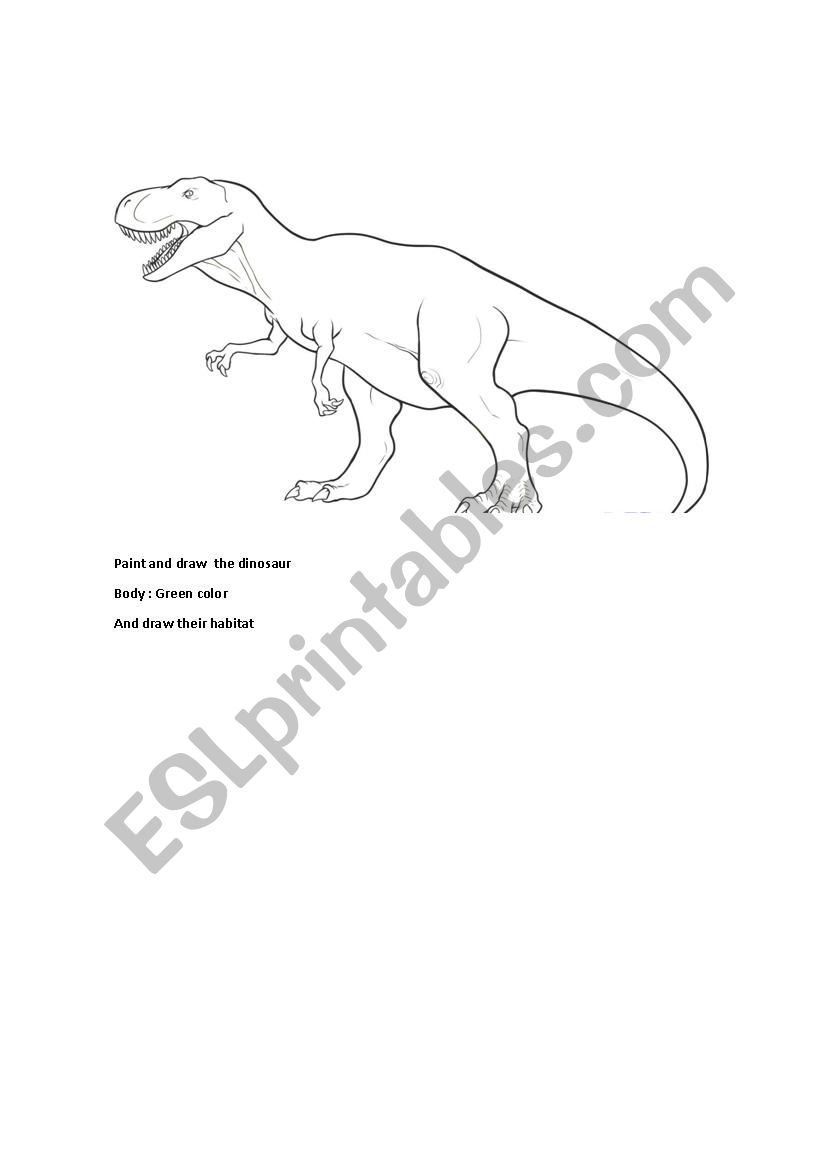 Dinosaur worksheet