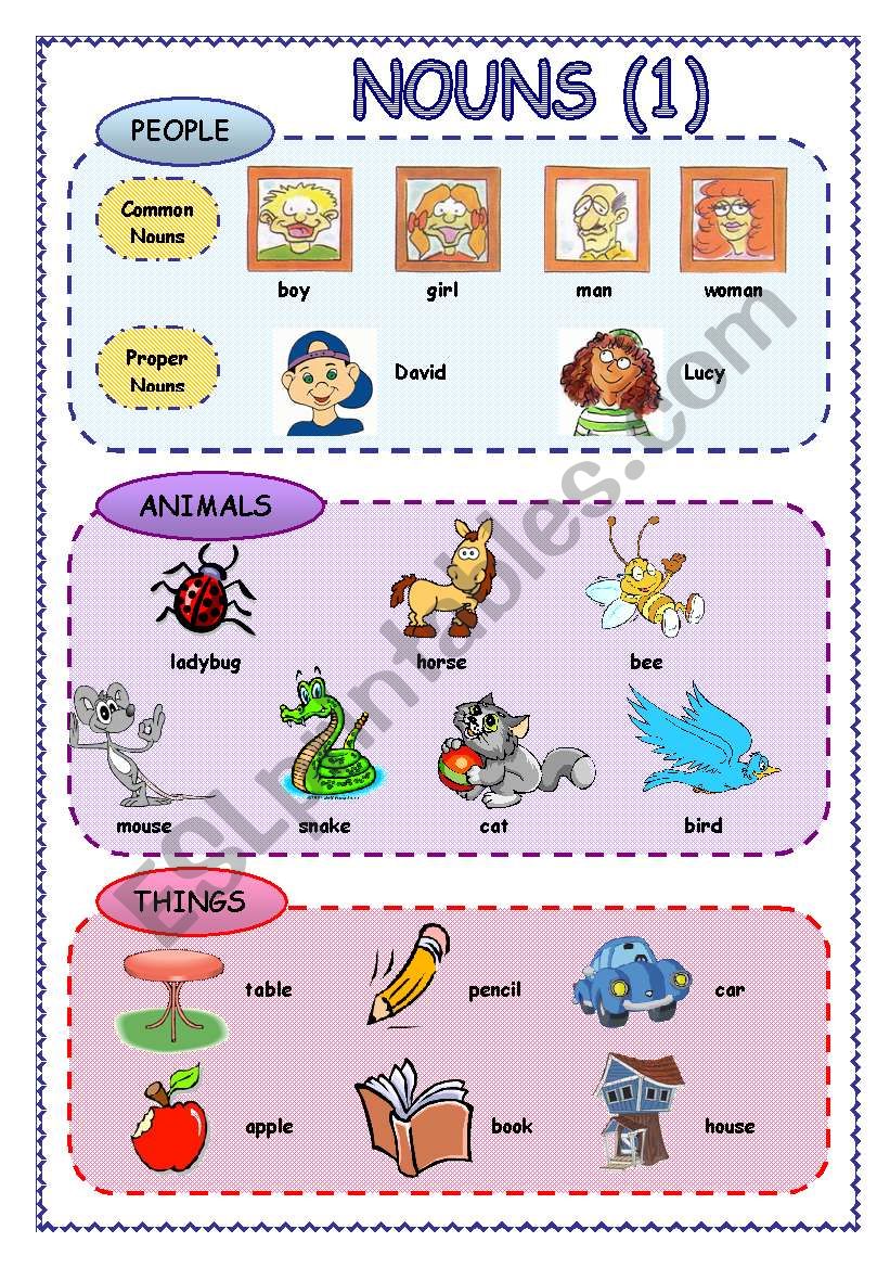 Nouns (1) worksheet