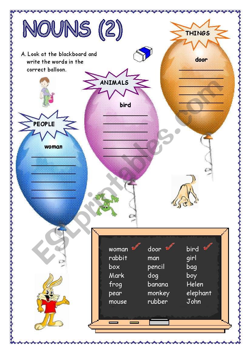 Nouns (2) worksheet