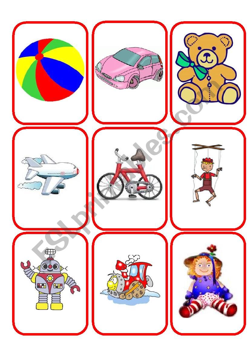 Toys worksheet