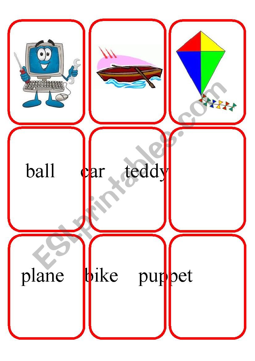Toys part 2 worksheet
