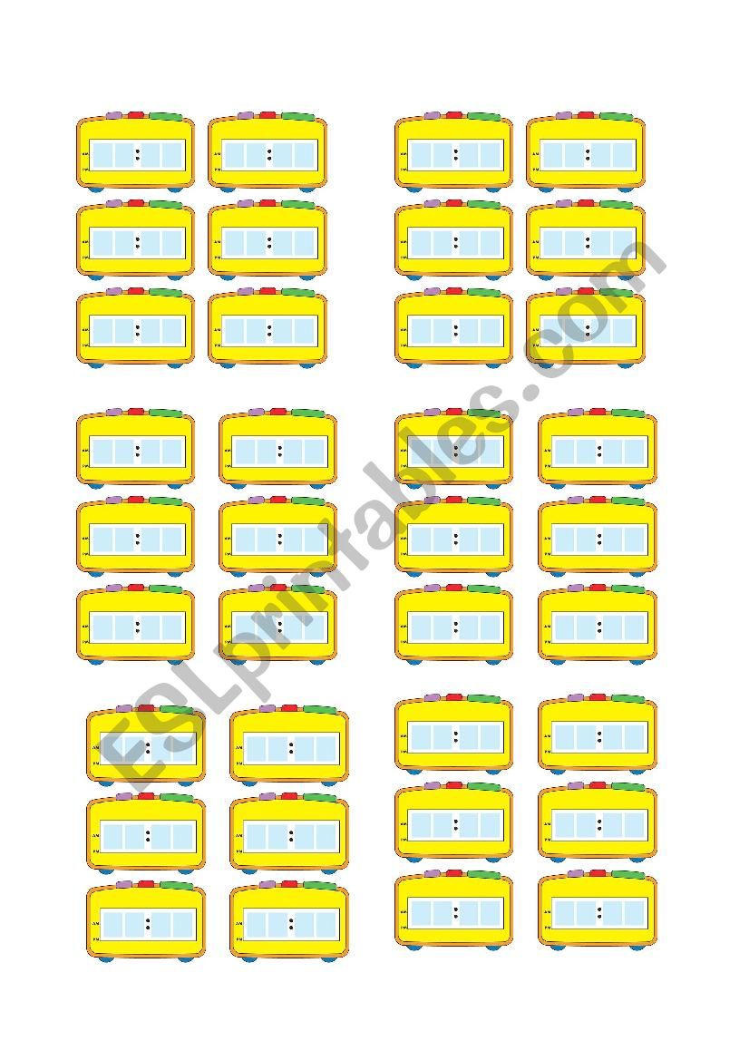 The Time Bingo worksheet