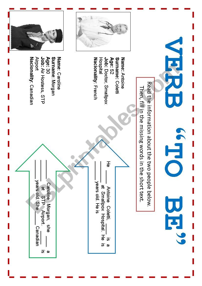 VERB TOBE worksheet