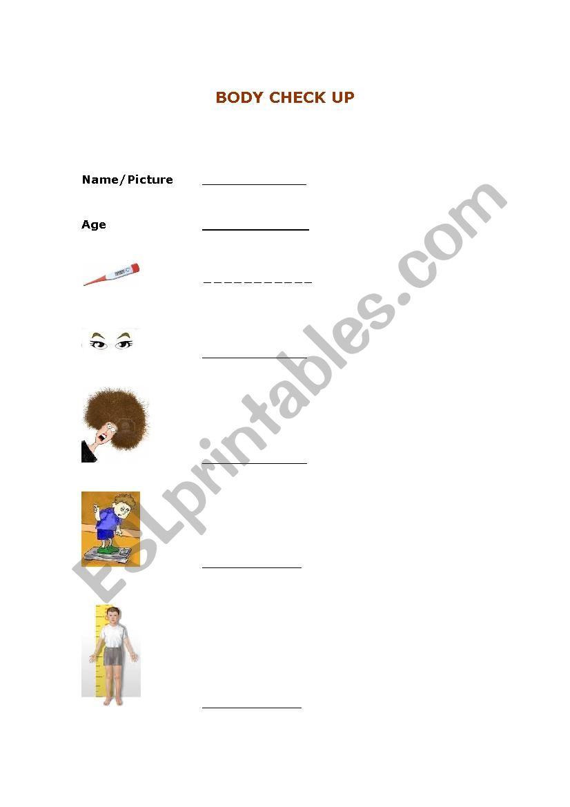 Doctor worksheet