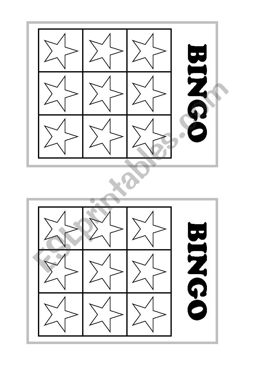 Colour bingo - make your own! worksheet