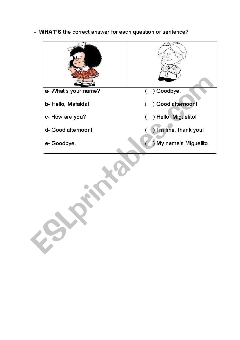 Social language elementary worksheet