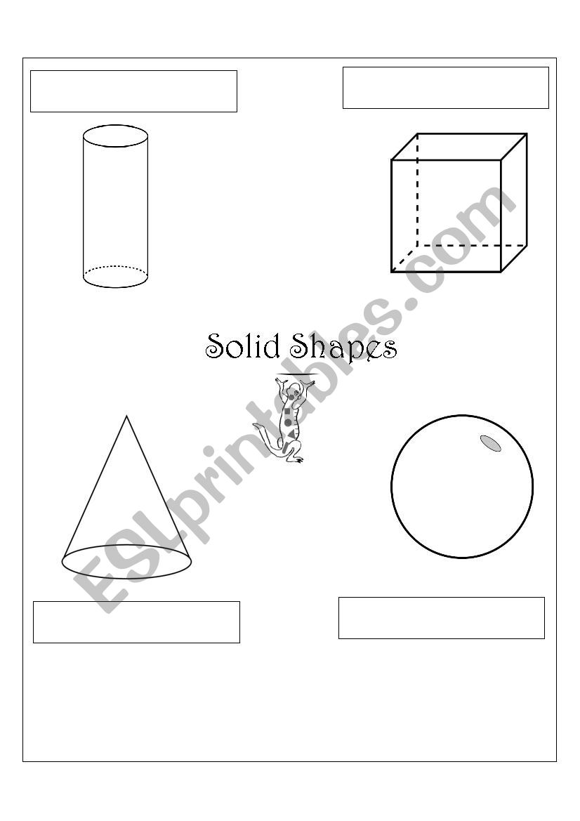 SOLID SHAPES worksheet