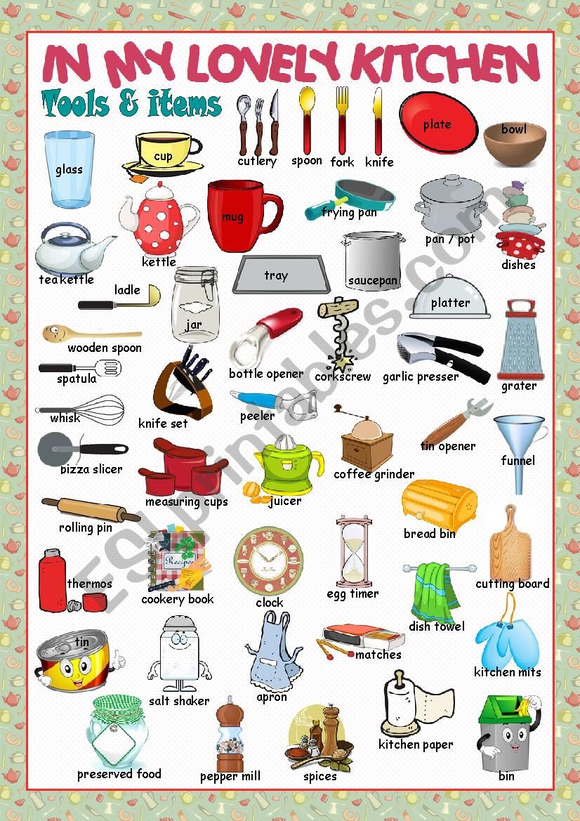 Kitchen Pictionary#2 worksheet