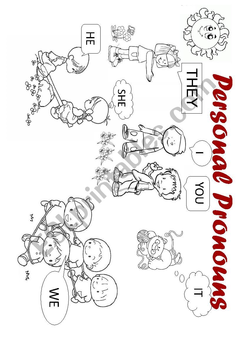 PERSONAL PRONOUNS worksheet