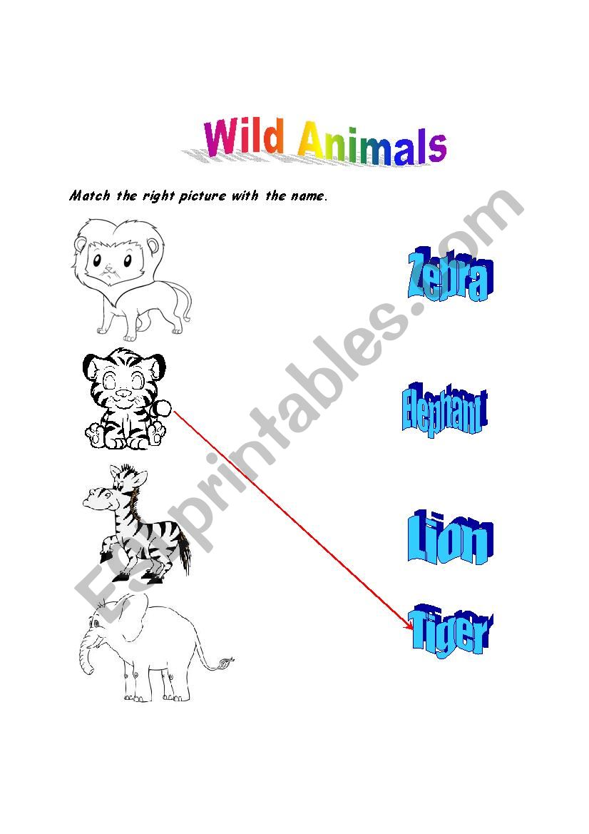 Wild & Farm Animals worksheet