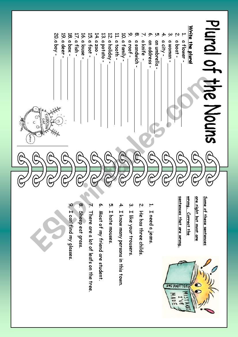 Plural worksheet