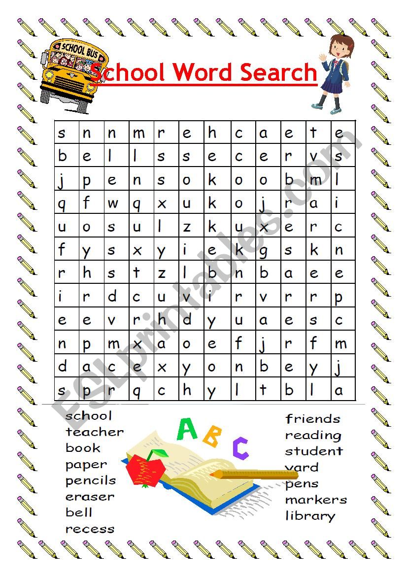  back to school Ice breaker (word search)