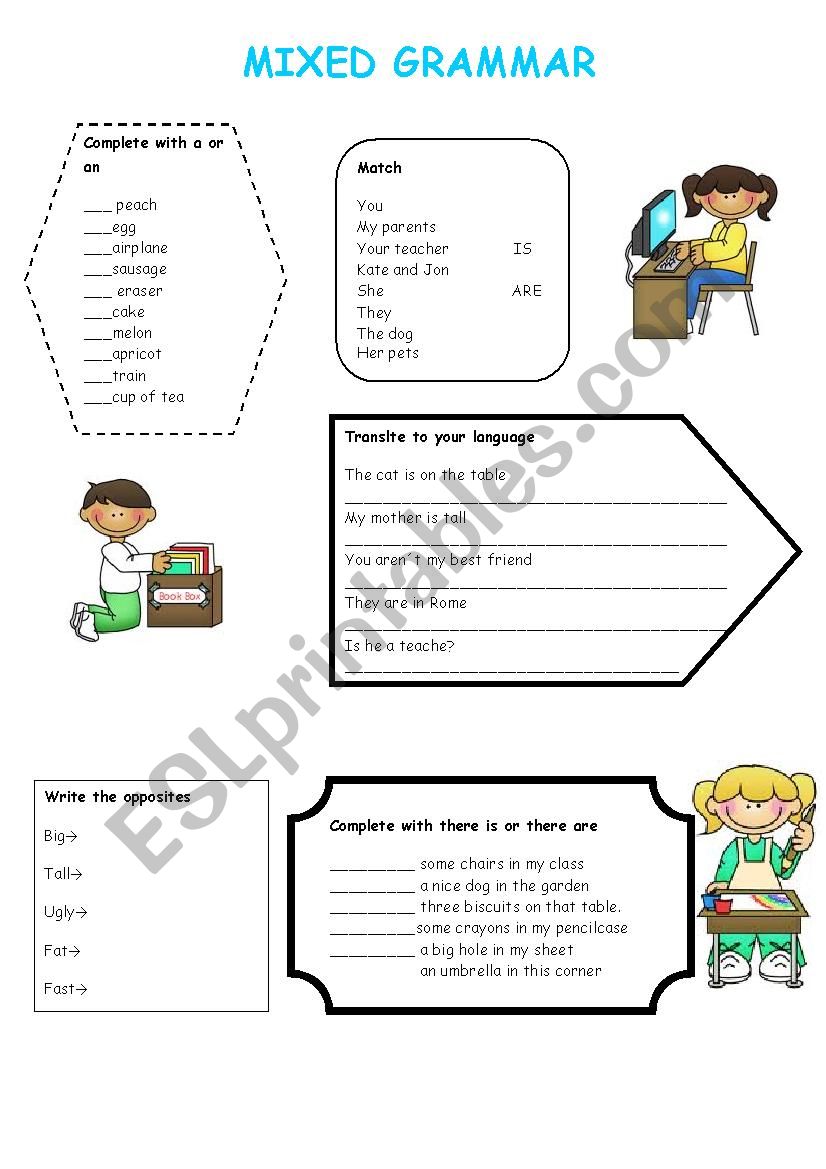 MIXED GRAMMAR  worksheet