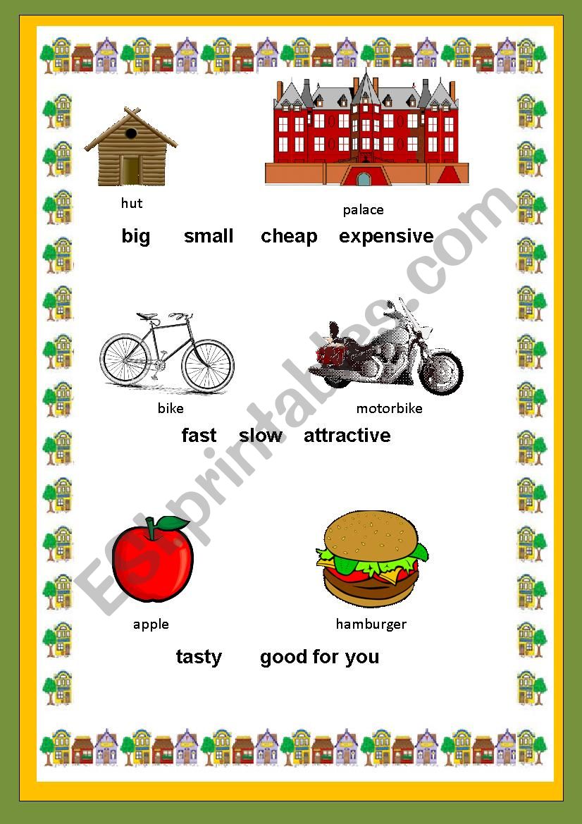 Comparatives worksheet