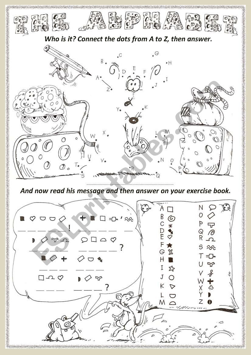 The Alphabet worksheet