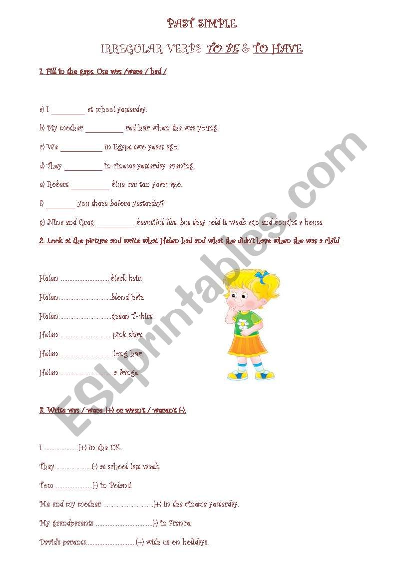 past simple - ESL worksheet by gosia0108