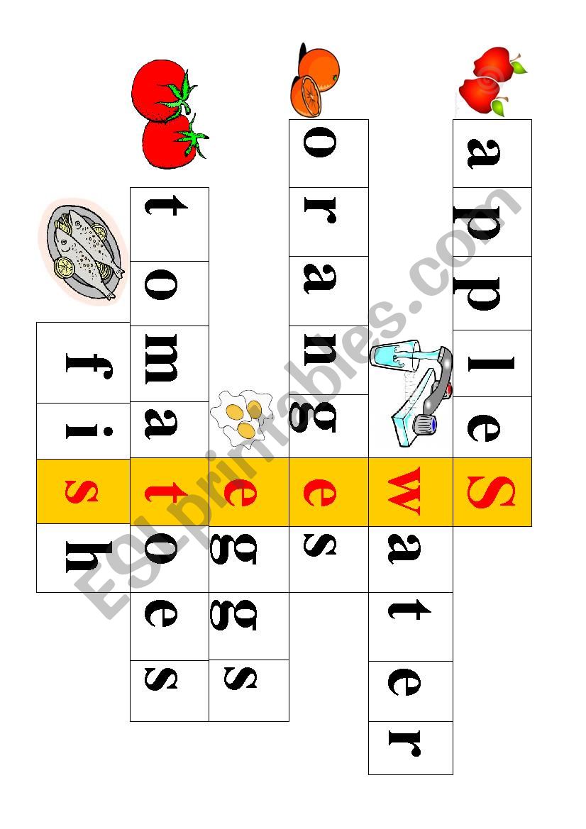 Sweets worksheet