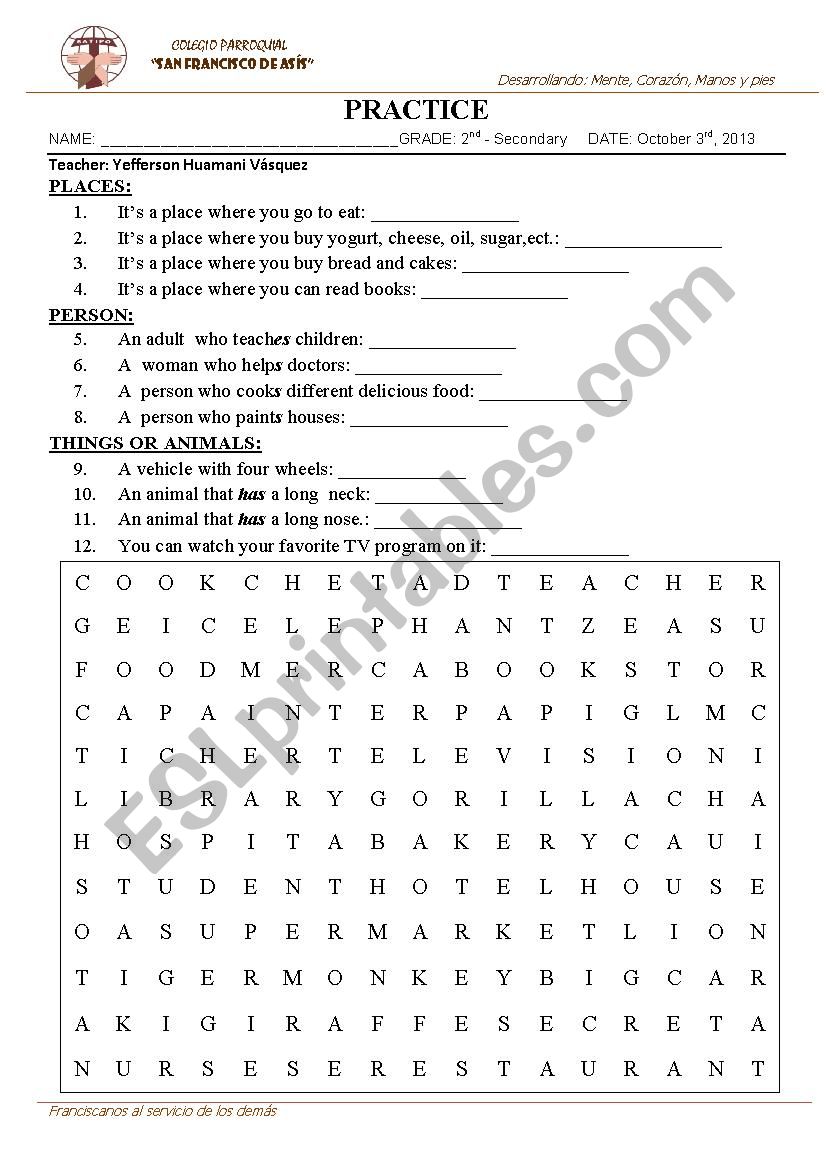 quiz for intelligent children worksheet