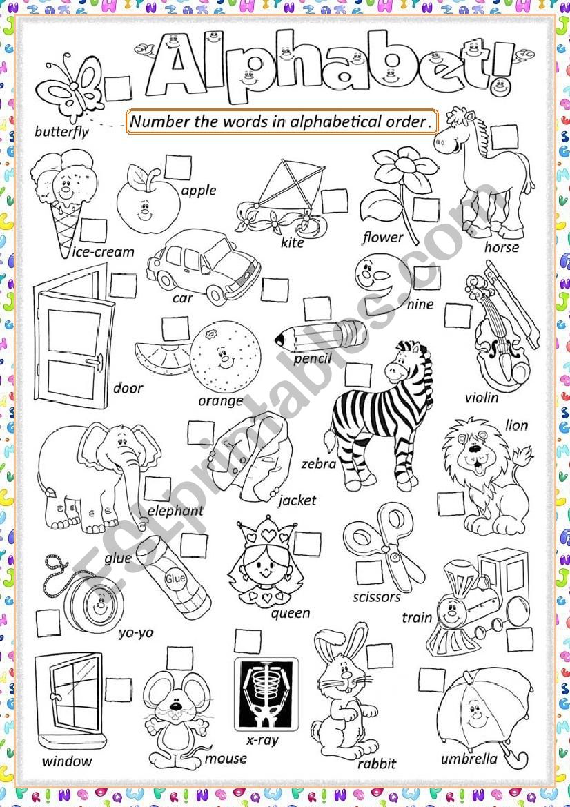 ** Alphabet ** worksheet