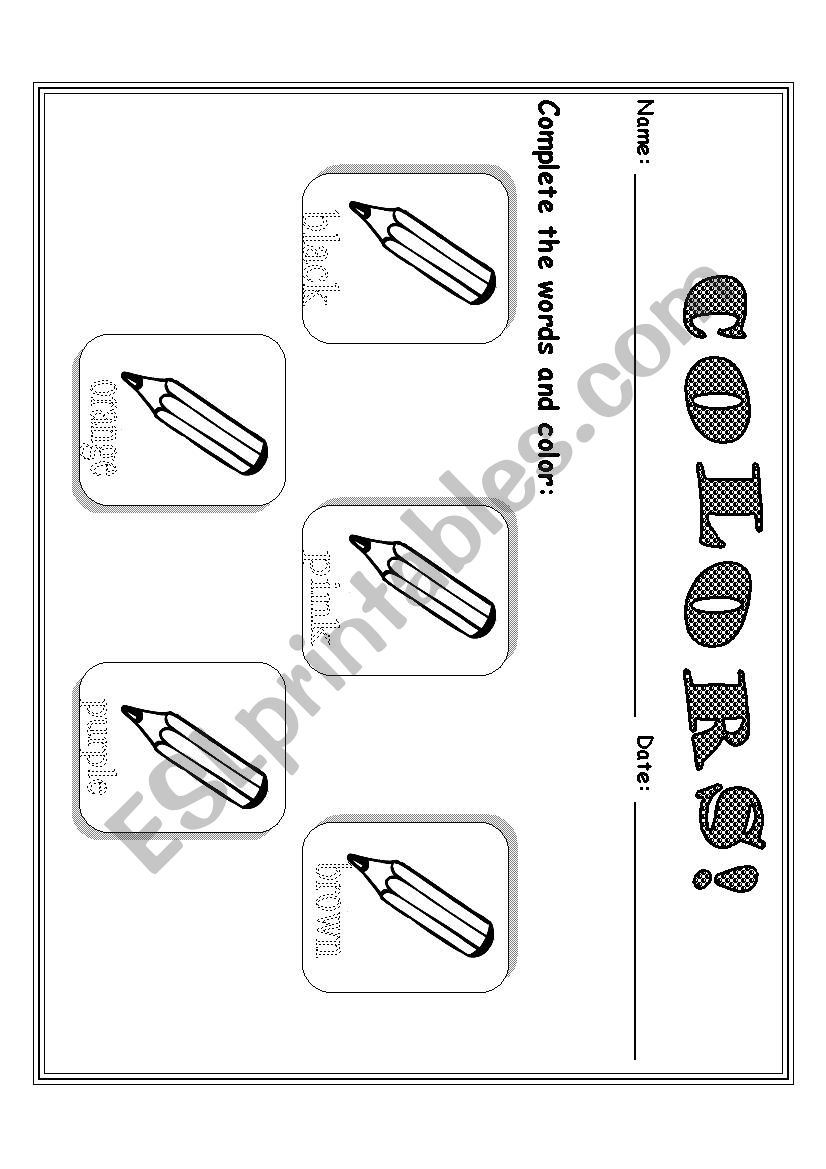 Colors 02 worksheet