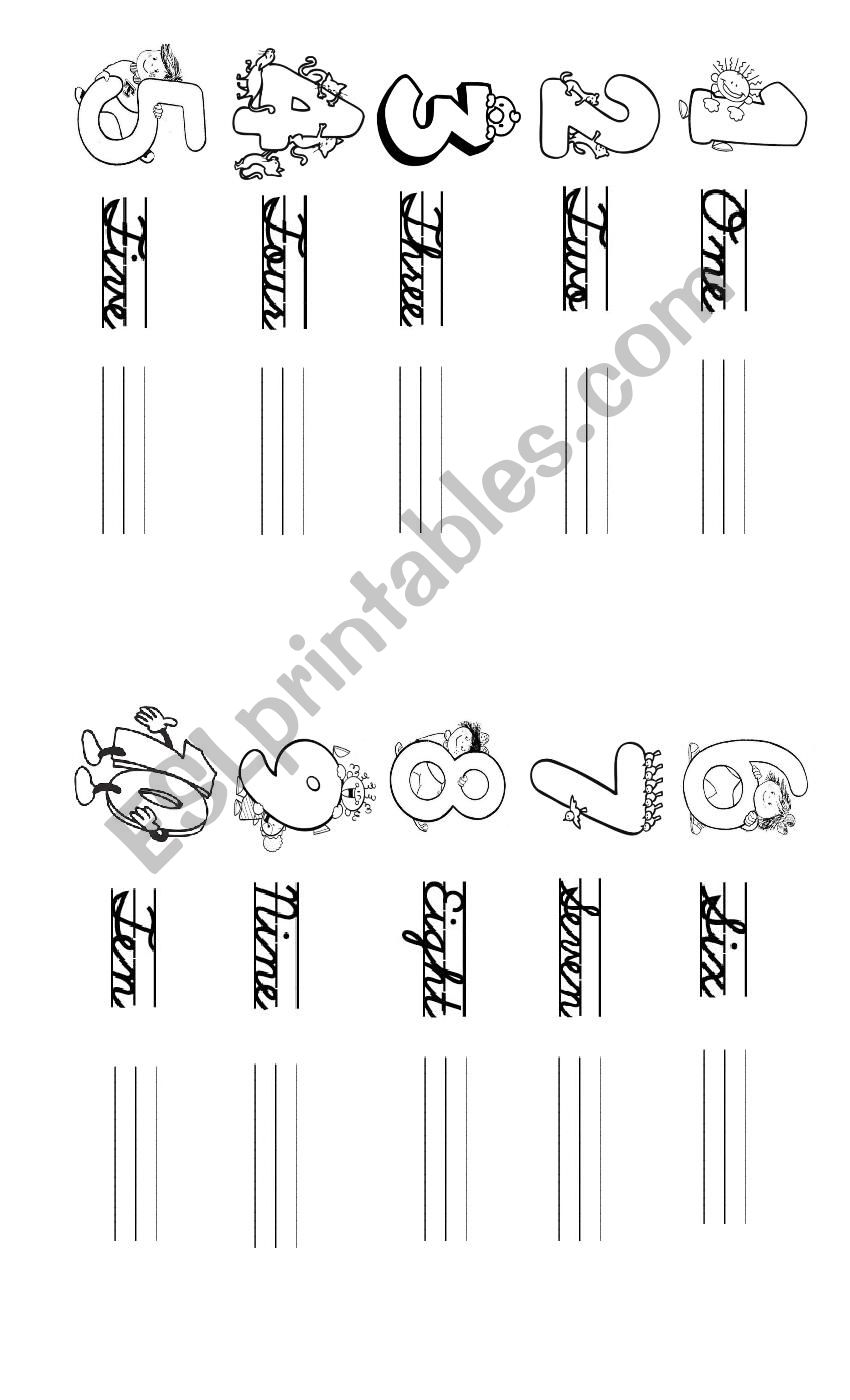 Numbers worksheet