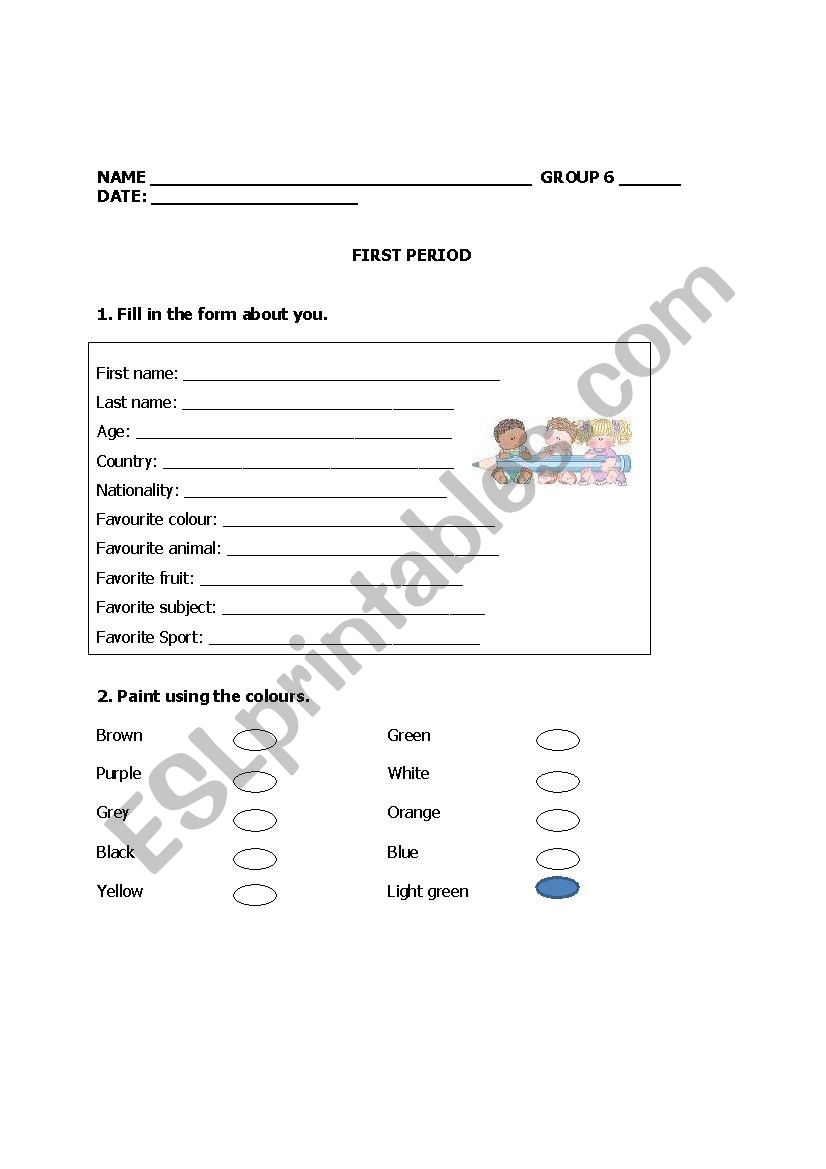 Practice Activities worksheet