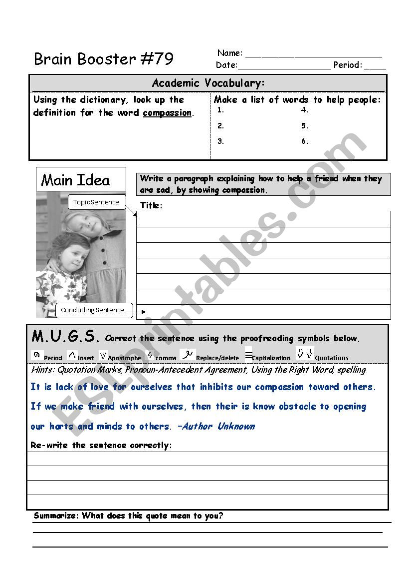 Brain Booster #79 worksheet