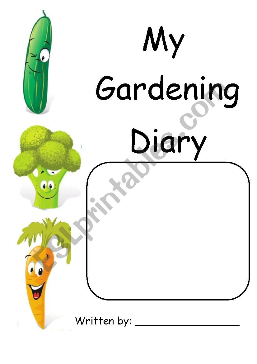 Student Gardening Diary worksheet