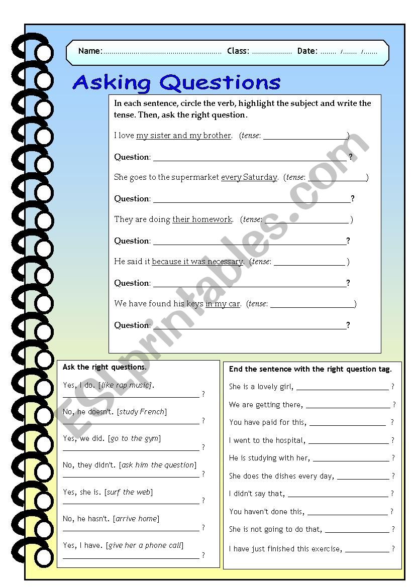 elem worksheet