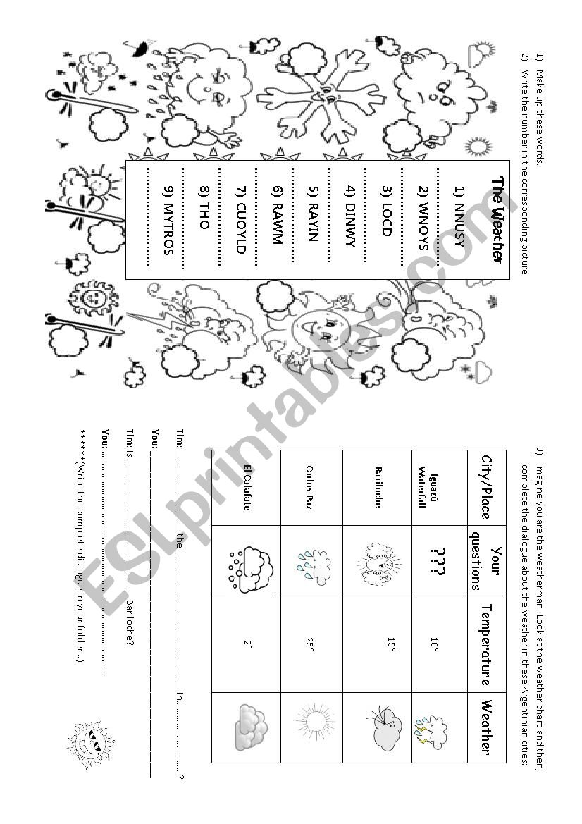 The Weather worksheet