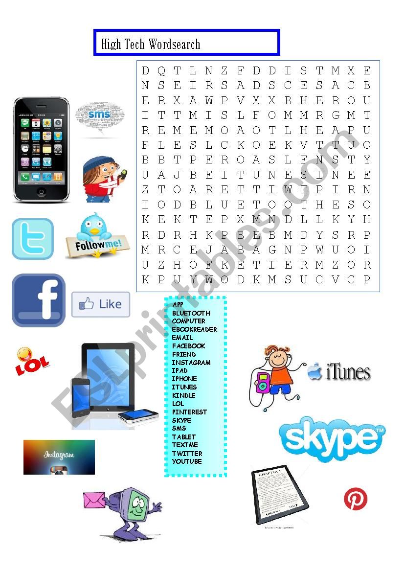 Computer parts worksheet